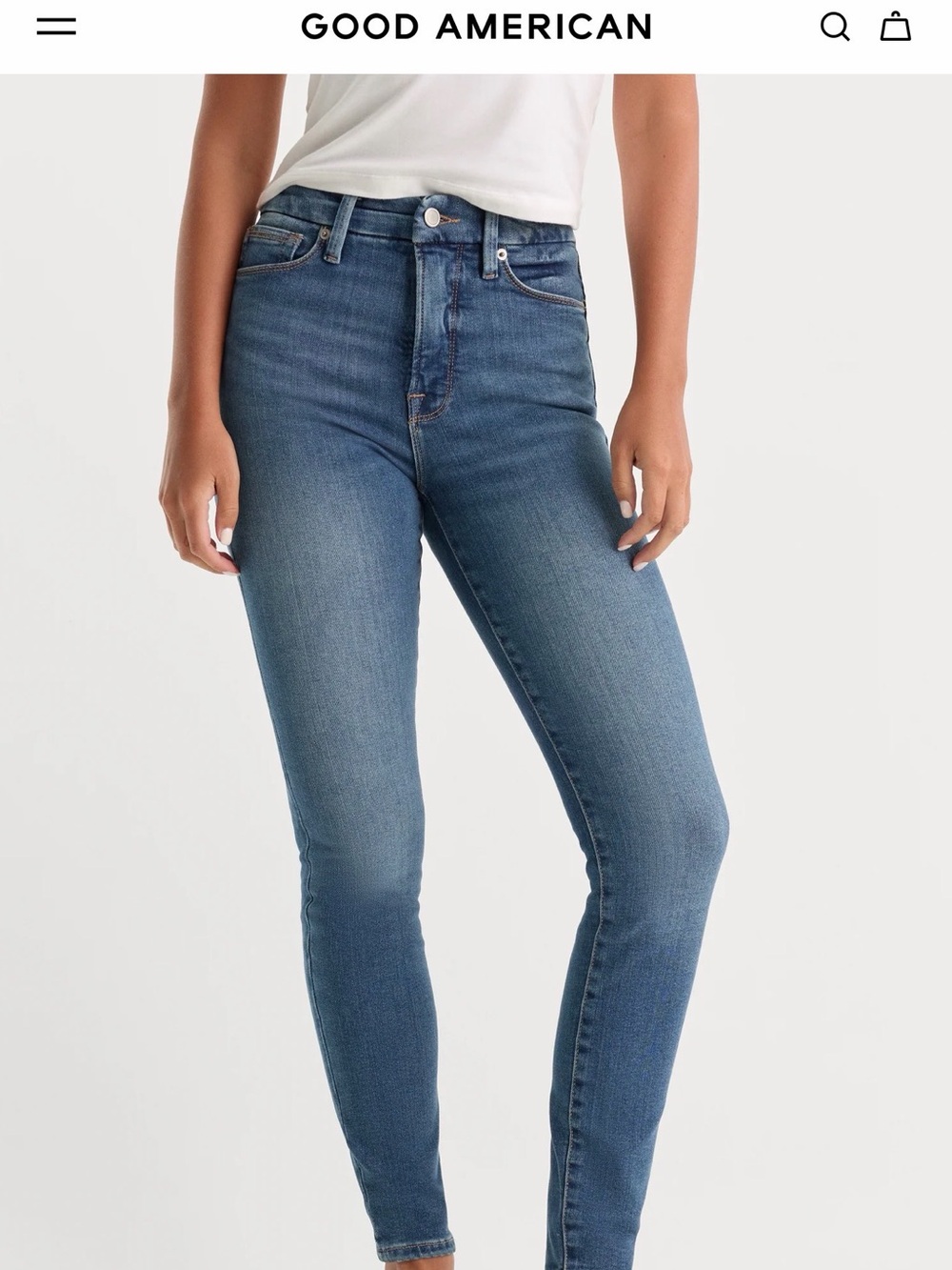 Good American Good Waist Skinny Jeans - 12